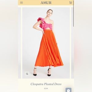 AMUR Cleopatra Pleated Dress